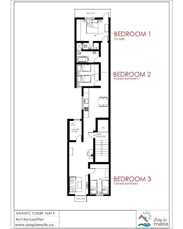 מסידה F3 Room 3, Private Room Two Single Beds Shared Bathroom מראה חיצוני תמונה